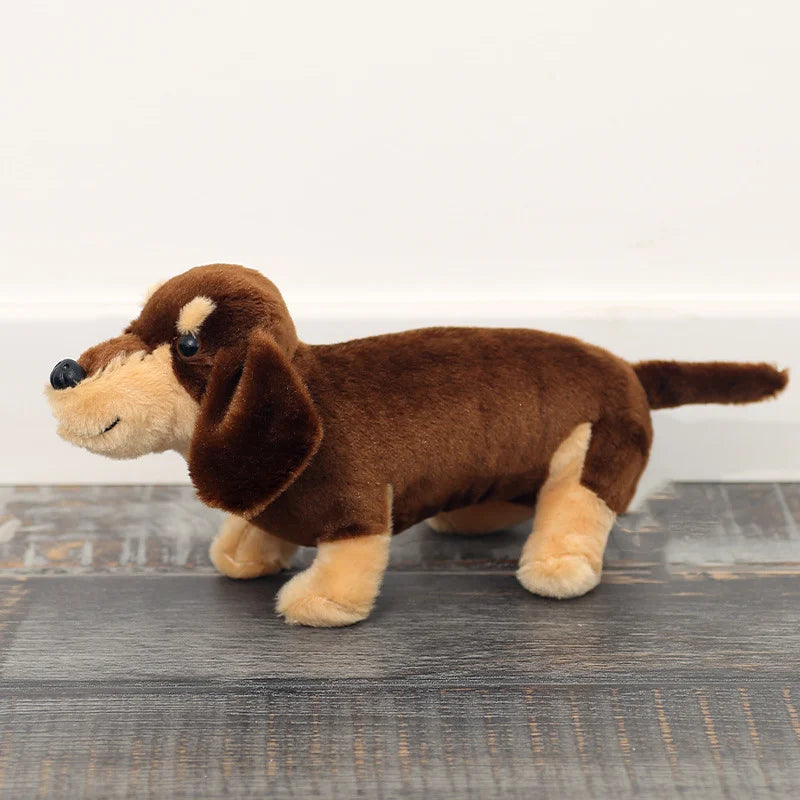Realistische Teckel Knuffel 30 cm | Worsthond Pluche