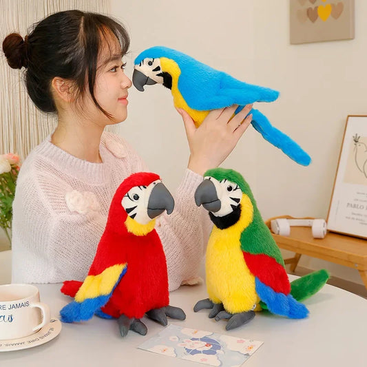 Kleurrijke Papegaai Knuffel 24 cm