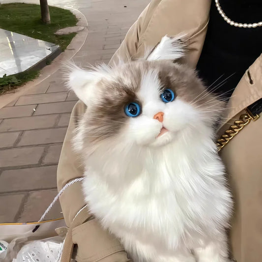 Realistische Ragdoll Kat Knuffel