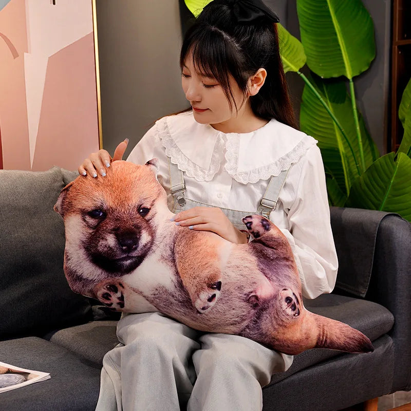 3D Hond Knuffelkussen 45 en 50 cm