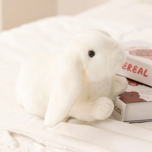 Realistisch Liggend Konijn Knuffel 18 cm