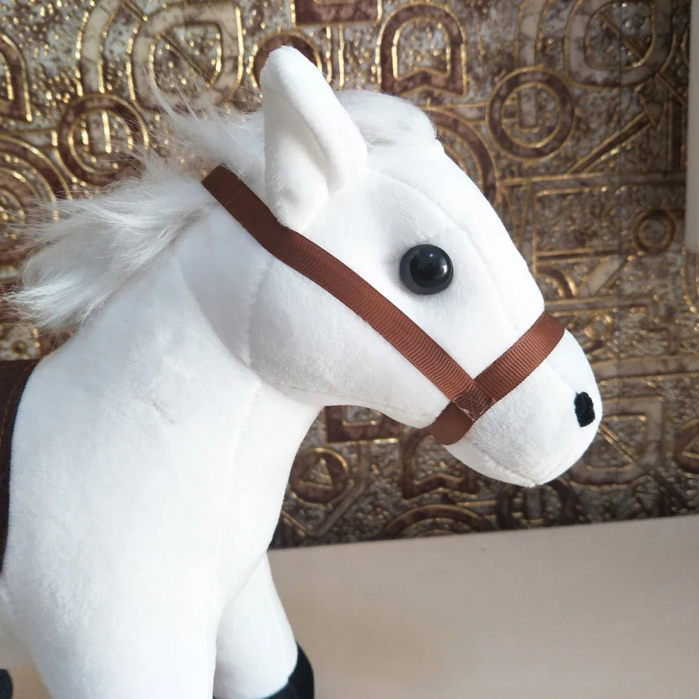 Wit Paard Knuffel 35 cm