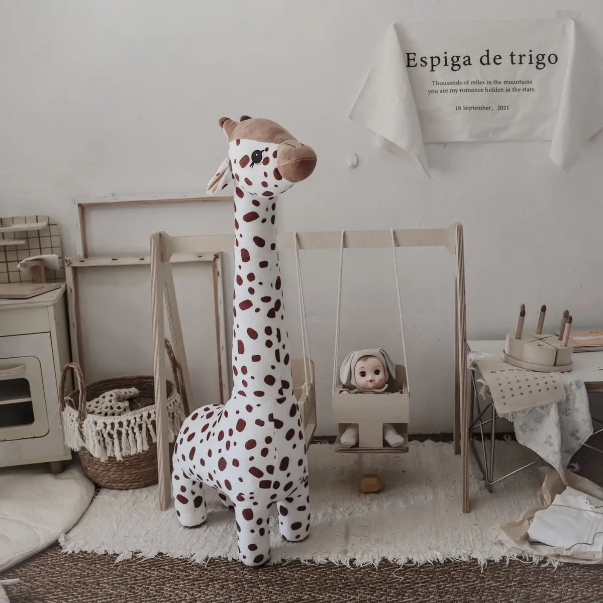 Bruine Giraf Knuffel 40, 67 en 85 cm | Slaapmaatje
