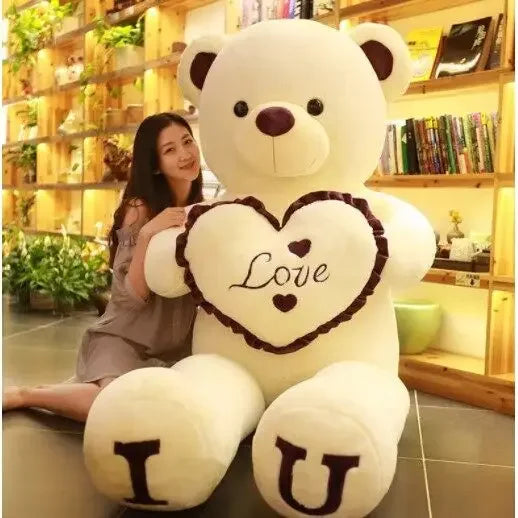 Grote Love Teddybeer 80 of 100 cm | Beer met Hart