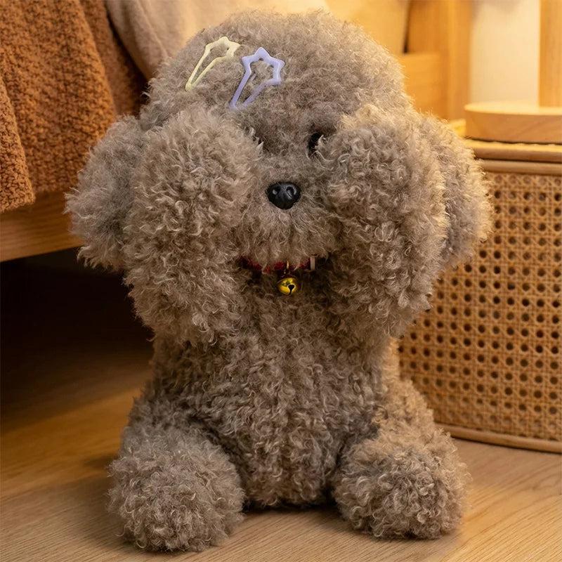 Krullende Teddy Hond Knuffel 30 tot 40 cm