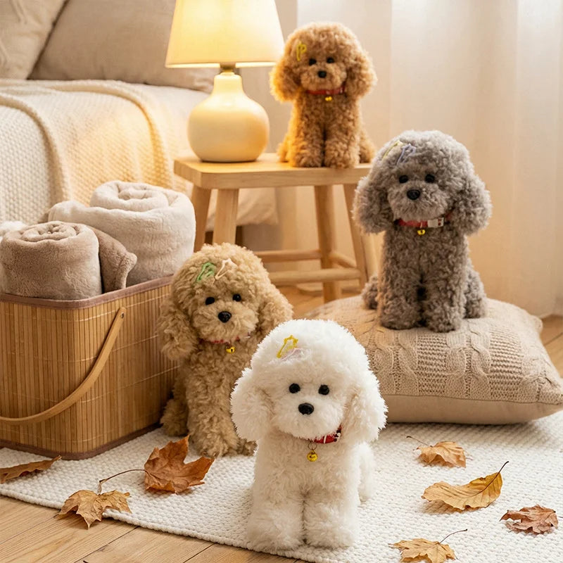 Krullende Teddy Hond Knuffel 30 tot 40 cm