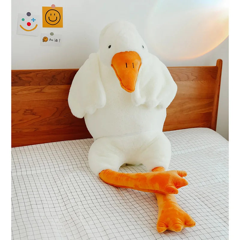Grote Witte Gans Knuffel 50 of 190 cm