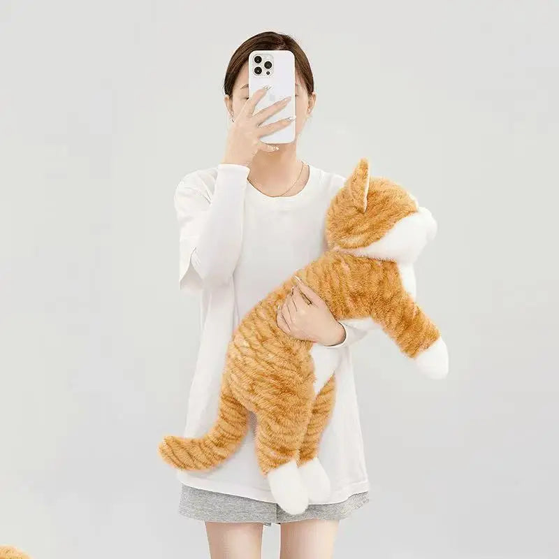Liggende Kat Knuffel 30 cm