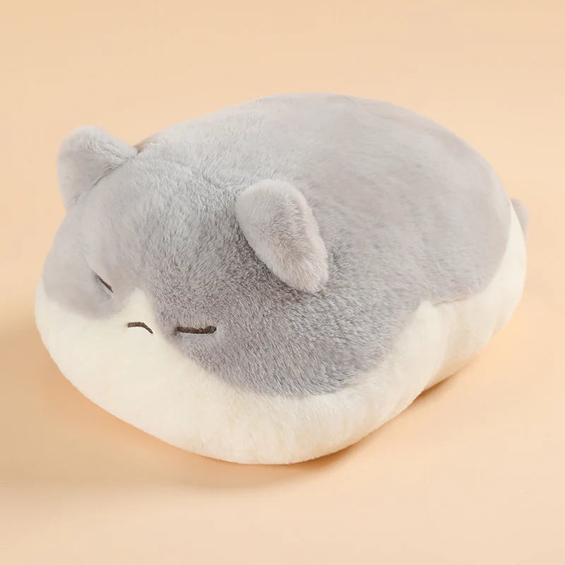 Kat Knuffelkussen 45 cm | Rond Poezenkussen in 7 Vachtkleuren