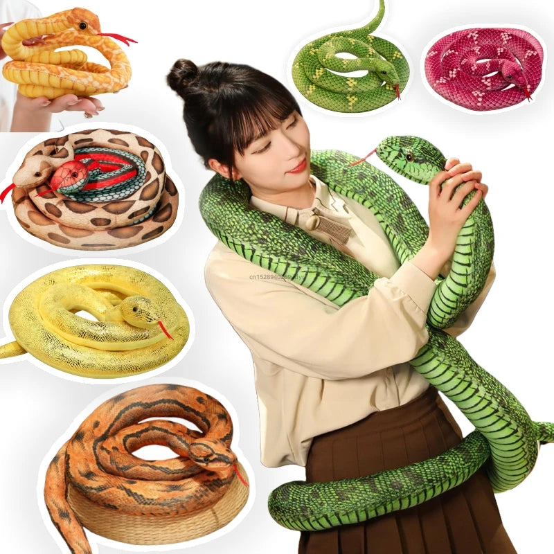 Realistische Slang Knuffel 100 tot 300 cm