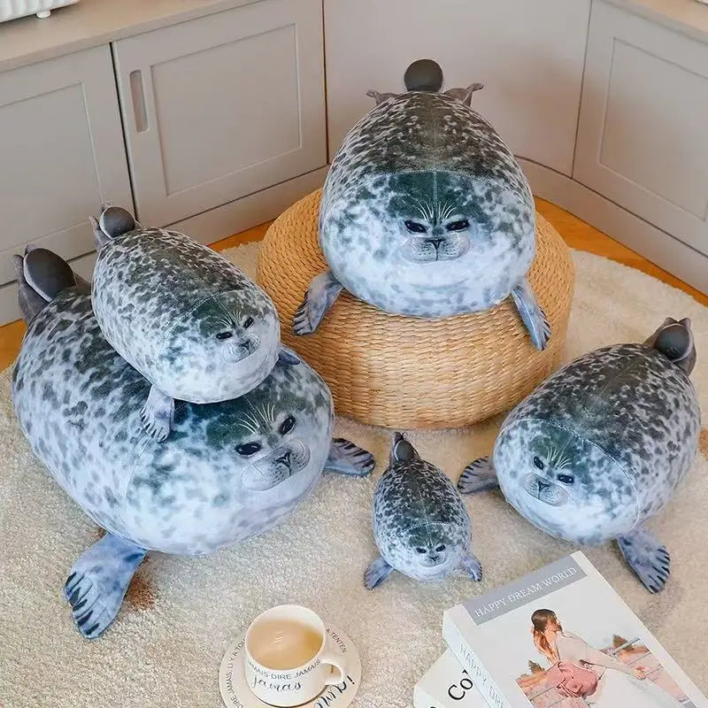 Zeehond Knuffel Moeder met Baby