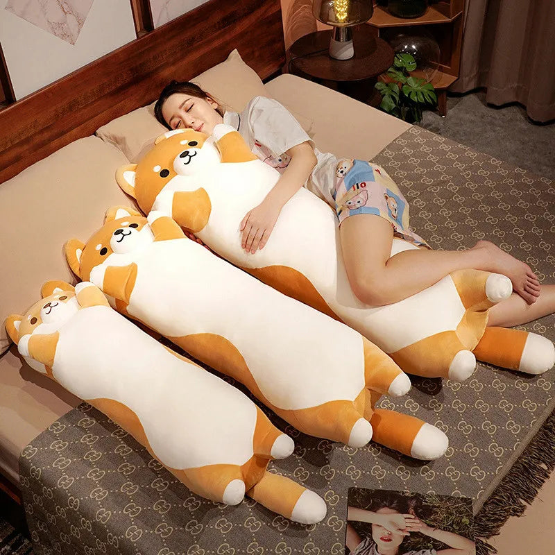 Lange Shiba Inu Knuffel 90 tot 130 cm