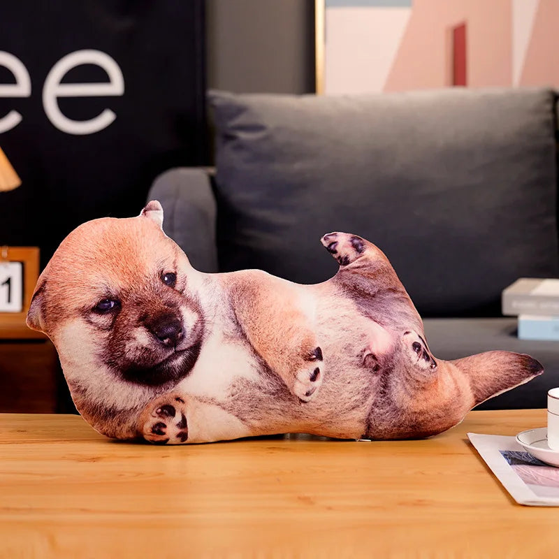 3D Hond Knuffelkussen 45 en 50 cm