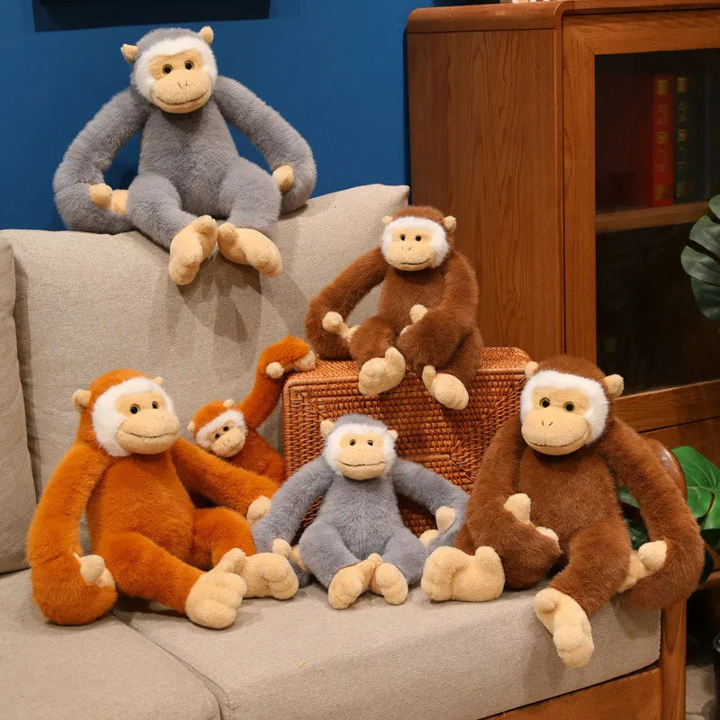 Gibbon Aap Knuffel met Hangarmen 25 tot 40 cm