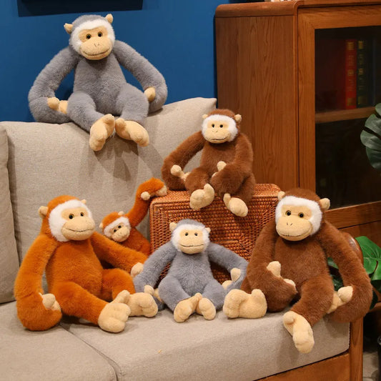 Gibbon Aap Knuffel met Hangarmen 25 tot 40 cm