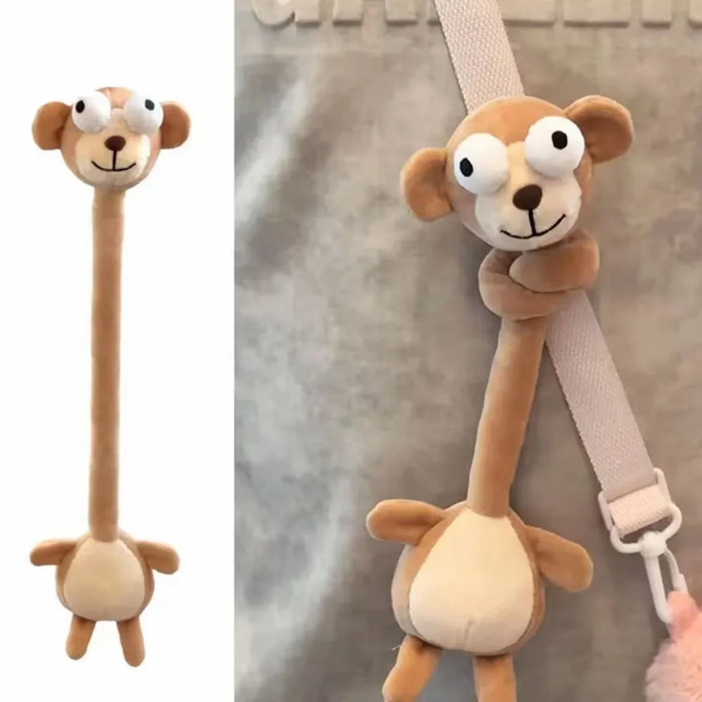 Langnek Dieren Knuffel om op te Hangen | Tijger, Kat, Aap en Meer