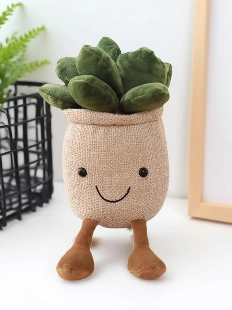 Vetplant Knuffel in Potje | Tulp of Cactus Pluche