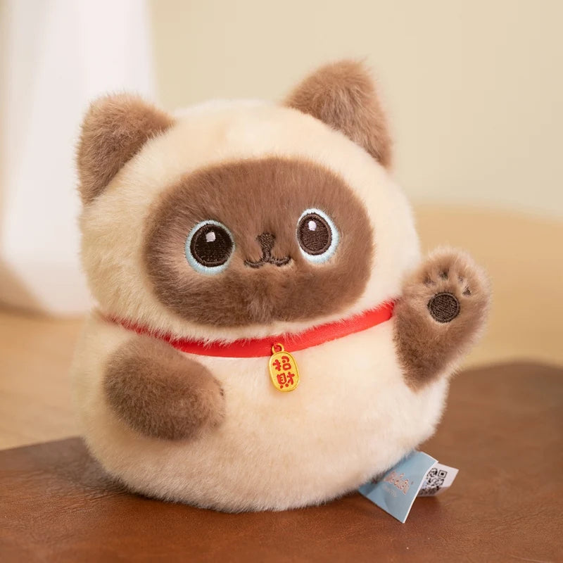 Gelukskat Knuffel 15 cm
