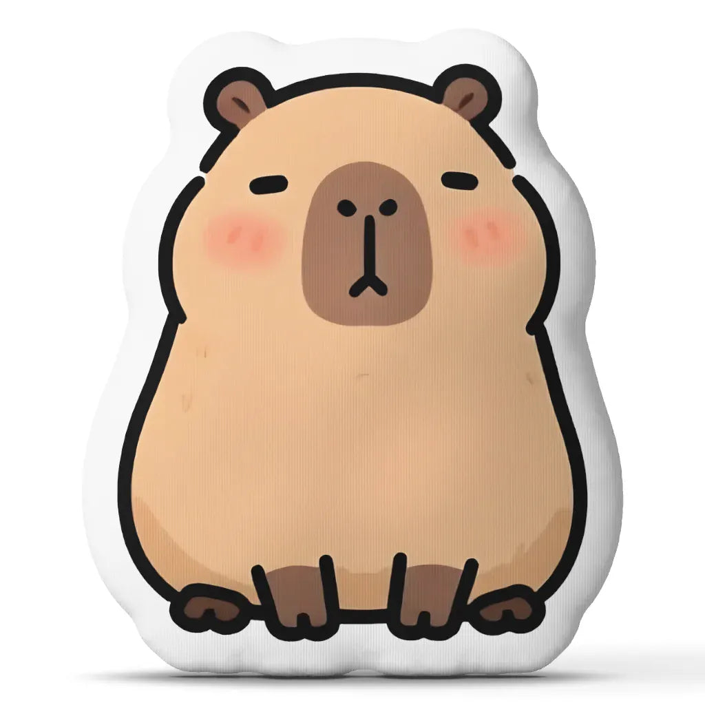 Kawaii Dier Capybara Knuffelkussen | Pluche Sierkussen De Knuffel