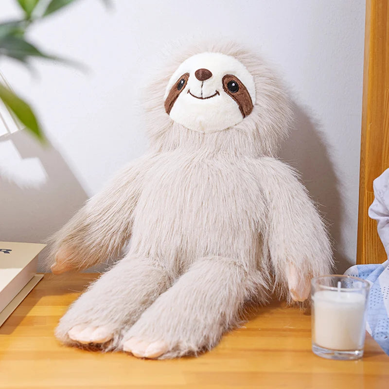 Langharige Luiaard Knuffel 40 en 50 cm