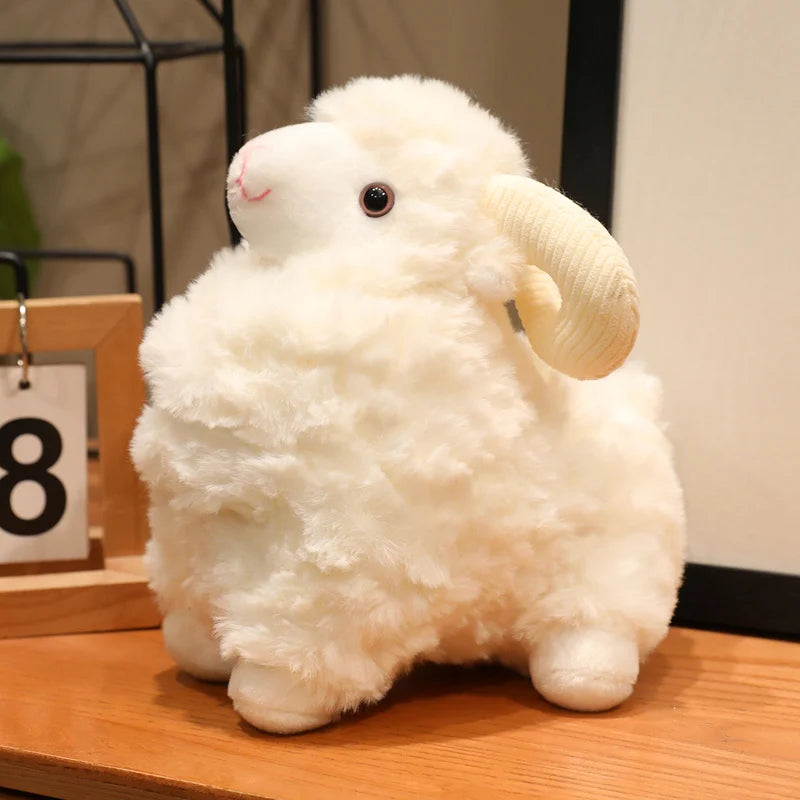 Schattige Geit Knuffel 22 cm | Wit, Bruin of Beige