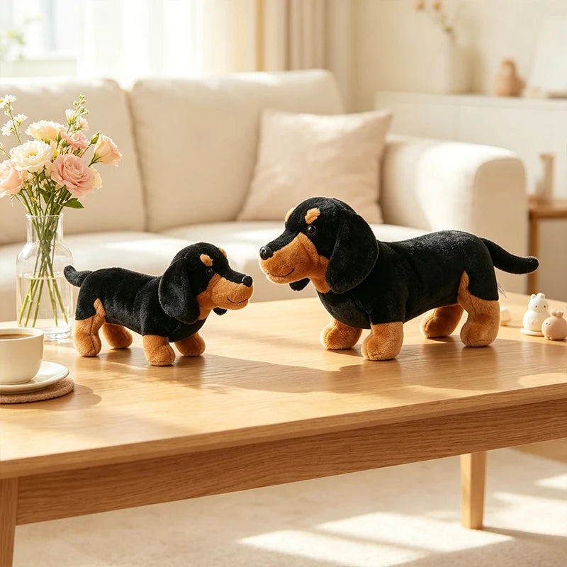 Teckel Hond Knuffel 25 en 35 cm