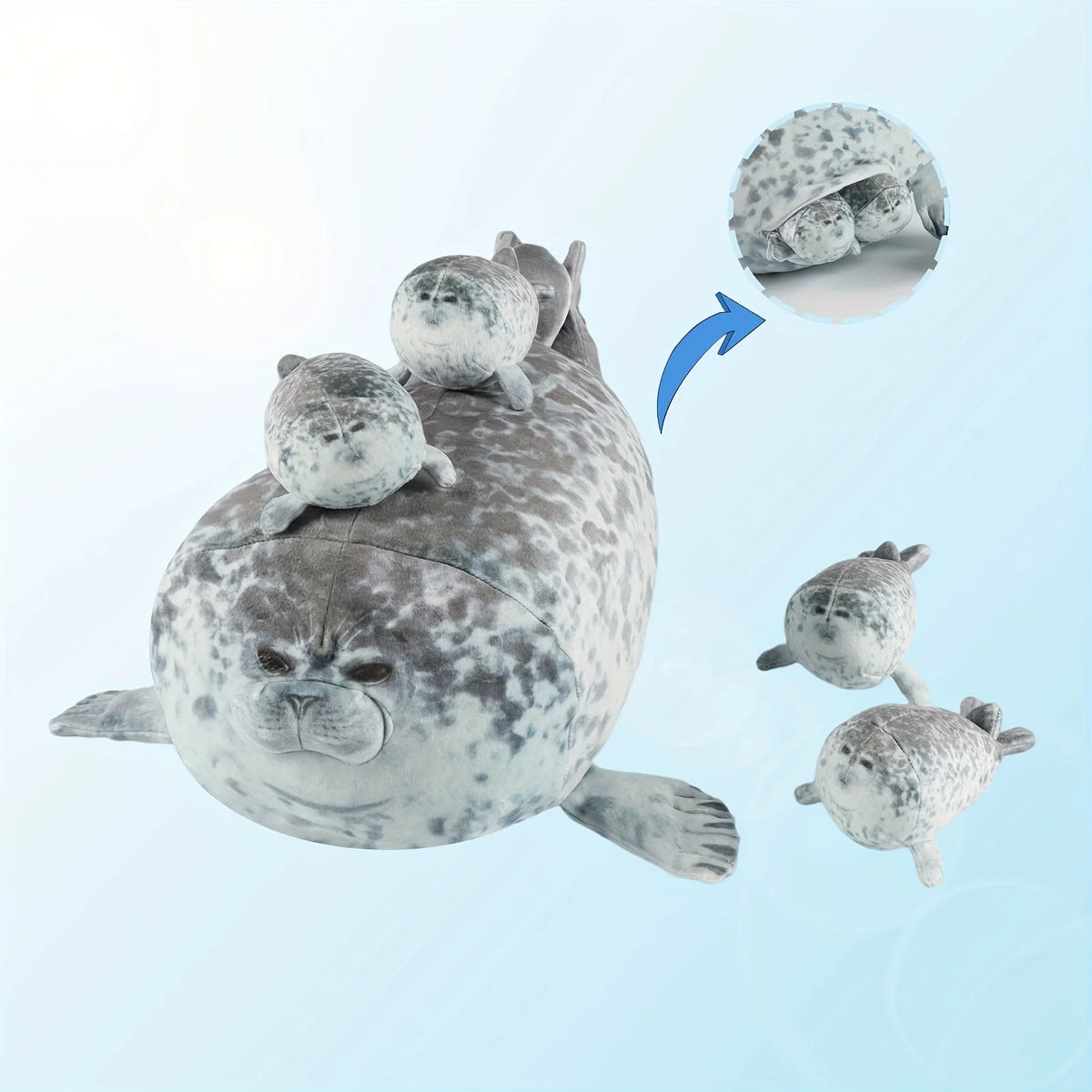Zeehond Knuffelkussen 40 cm
