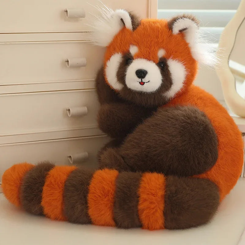 Realistische Liggende Rode Panda Knuffel