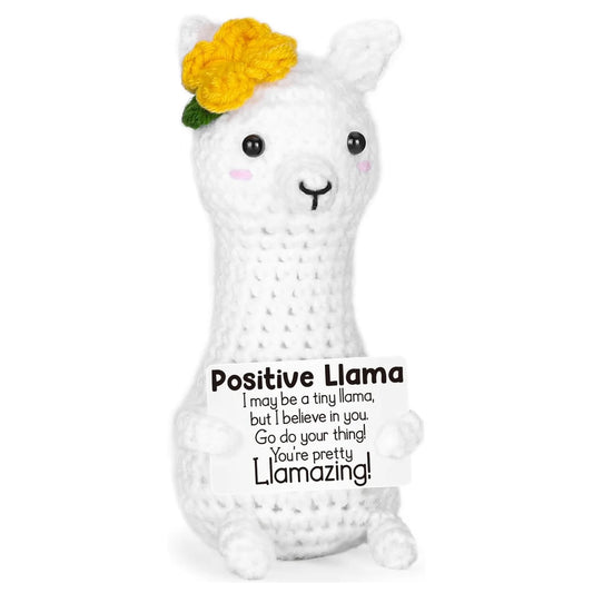 Gehaakte Lama Knuffel met Kaartje