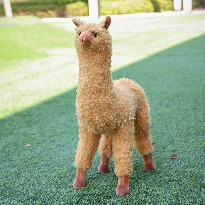 Realistische Alpaca Knuffel 38 tot 80 cm