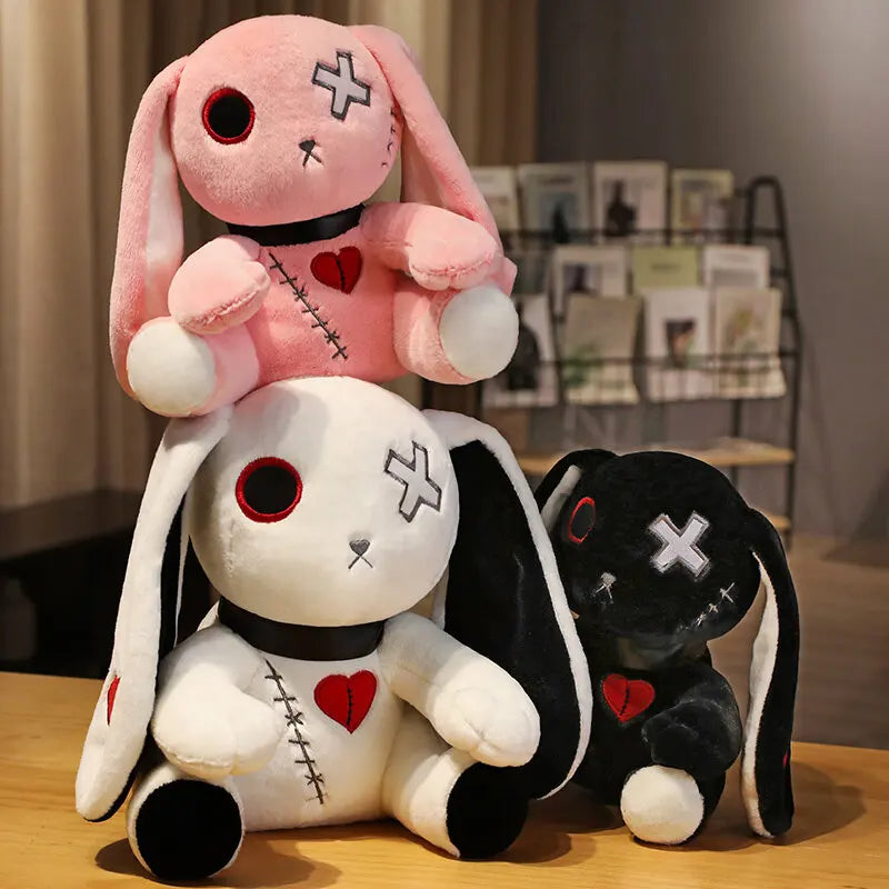 Gothic Konijn Knuffel 25 cm