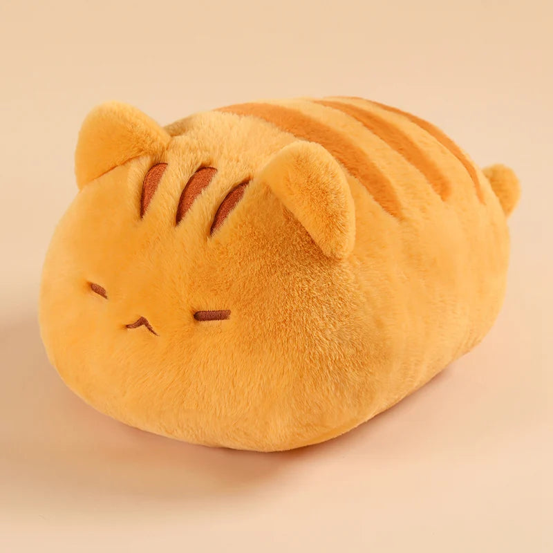 Kat Knuffelkussen 45 cm | Rond Poezenkussen in 7 Vachtkleuren