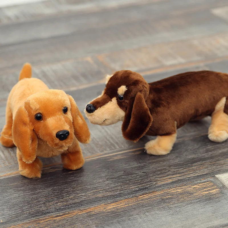Realistische Teckel Knuffel 30 cm