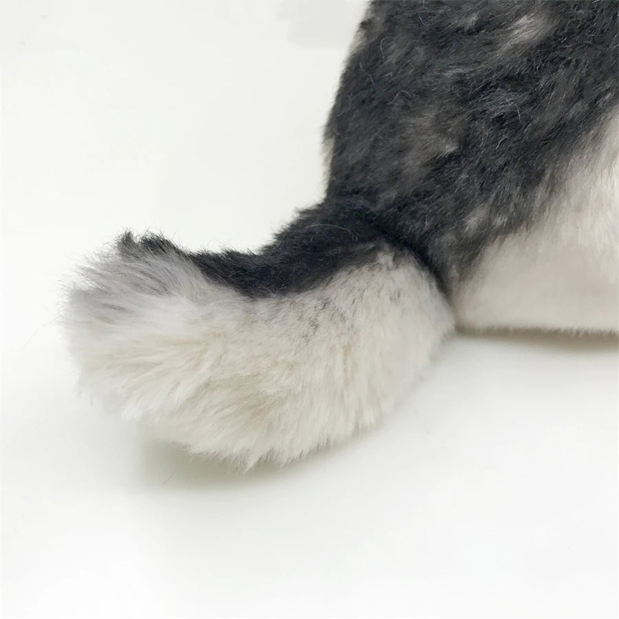 Realistische Grijze Wolf Knuffel