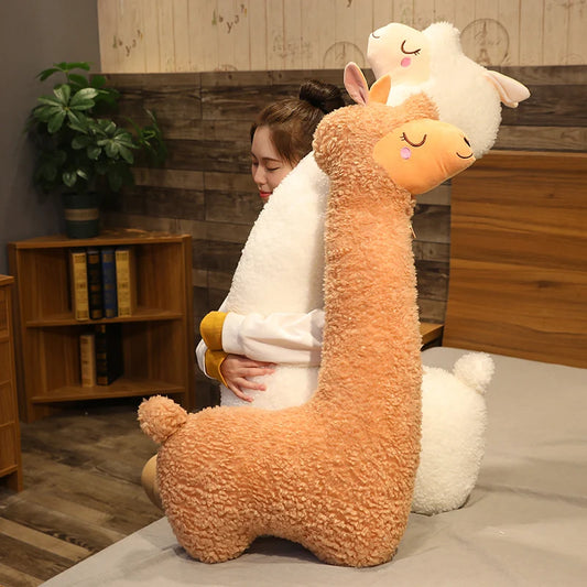 Alpaca Lama Knuffel XXL 75, 100 en 130 cm