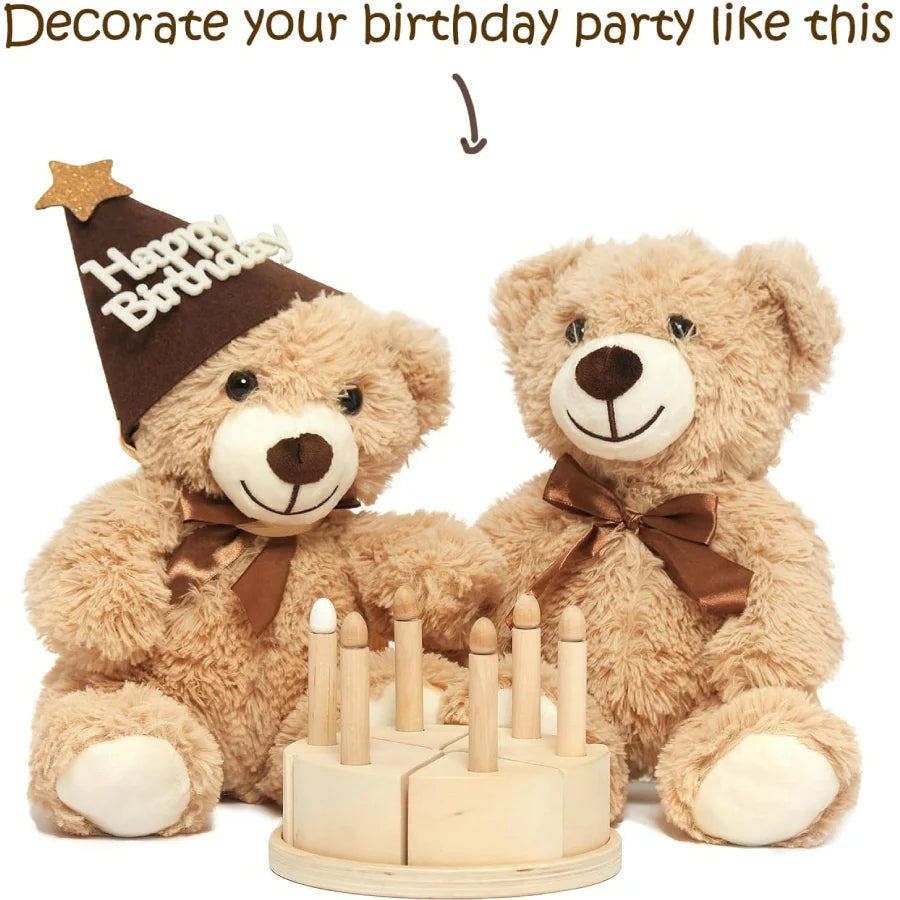 Set van 5 Teddyberen 35 cm