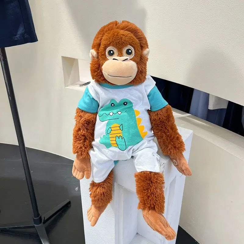 Aap Knuffel 60 cm met Kleertjes