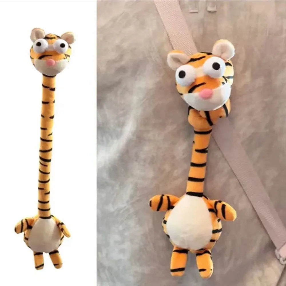 Langnek Dieren Knuffel om op te Hangen | Tijger, Kat, Aap en Meer
