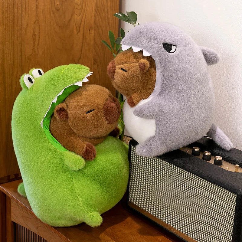 Krokodil Capybara Knuffel 30 cm