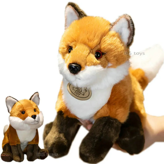 Realistische Vos Knuffel 17, 23 en 30 cm