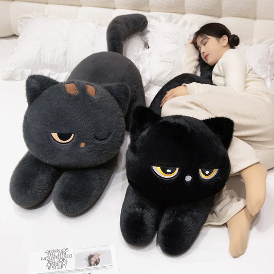 XXL Liggende Kat Knuffelkussen 60, 90 en 120 cm