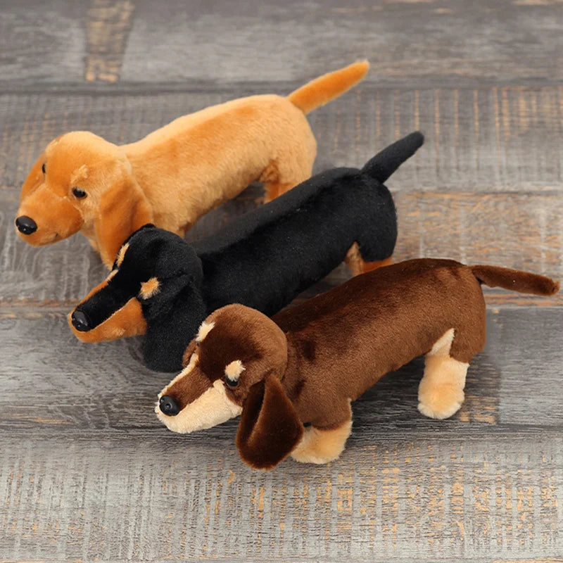 Realistische Teckel Knuffel 30 cm