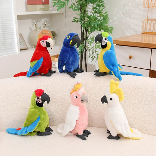 Realistische Papegaai Knuffel 20 cm