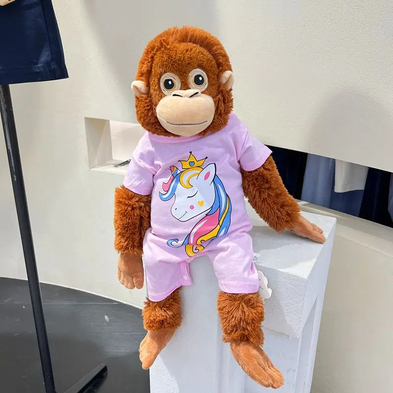 Aap Knuffel 60 cm met Kleertjes