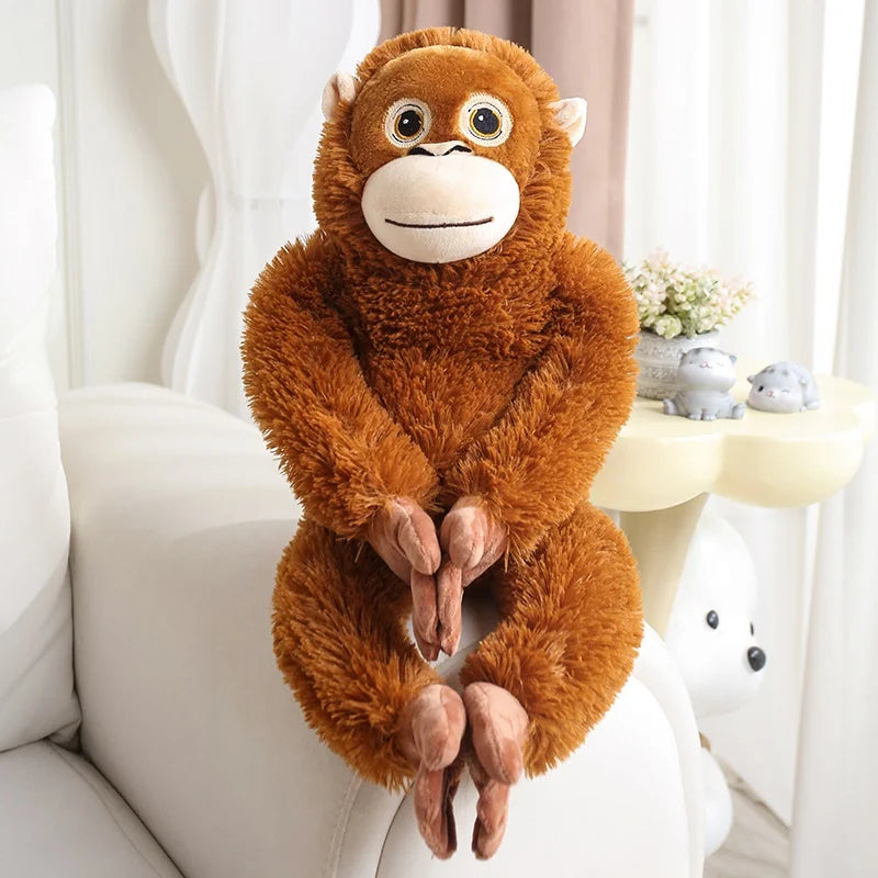 Grote Aap Gorilla Knuffel 30 tot 90 cm | Bruine Orang Oetan