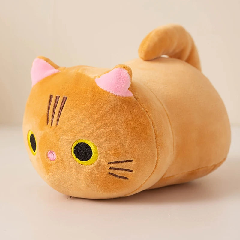 Kat Knuffel 22 cm | Zwart, Wit, Grijs of Oranje Poesje