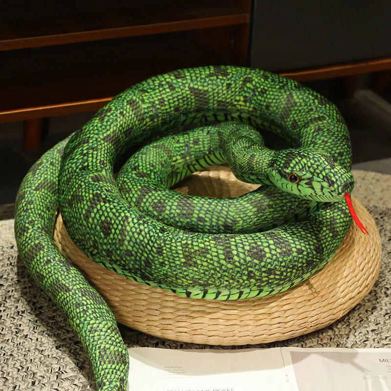 Pluche Python Slang 110 tot 300 cm | Zes Kleuren