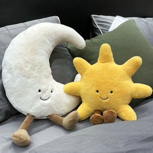 Zon en Maan Knuffelkussen 30 en 45 cm
