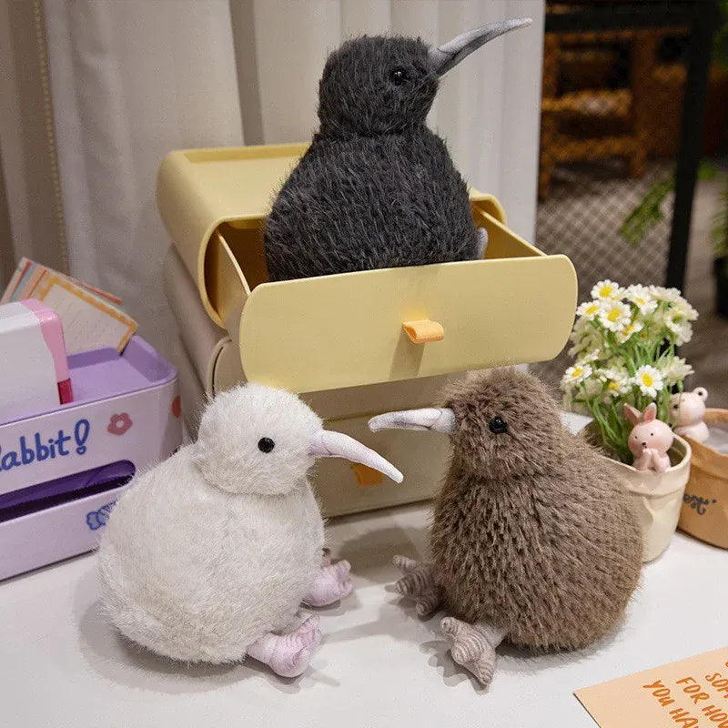 Kiwi Vogel Knuffel 18 cm | Schattig Vogeltje in 3 Kleuren De Knuffel