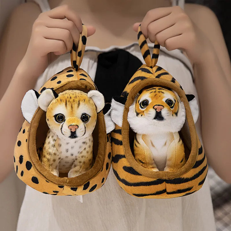 Baby Dieren Knuffel 18 cm in Nestje
